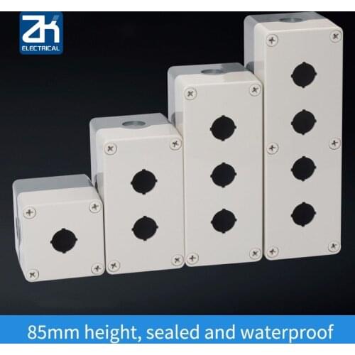 Button Switch Box Waterproof Dustproof Emergency Stop Button Box Control Box Super High Plastic 1234 1234 Hole Industry