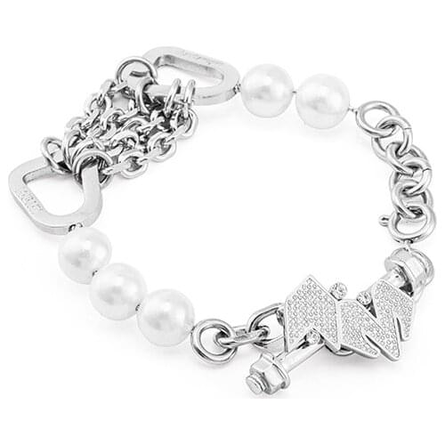 Babama trend partner fourtry with the same bracelet male couple personality Liu Yu the same pearl bracelet woman