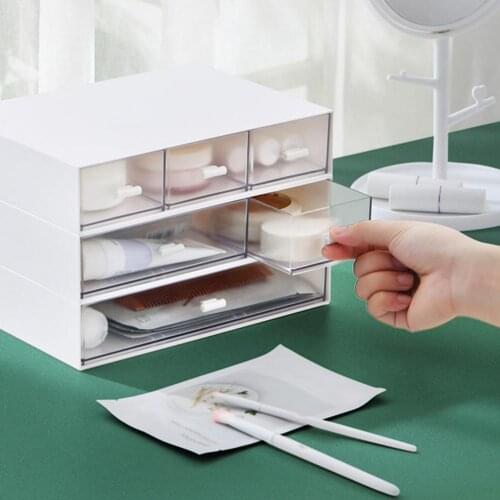 Jewelry Storage Case Cosmetic Storage Box Fashion Creative Lightweight Drawer Storage Case File Sundries Rack for Home