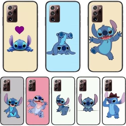 Phone Case Stitch Disney Phone Case cover hull For SamSung note20 10 9 8 4 pro plus black prime soft bumper Transparent