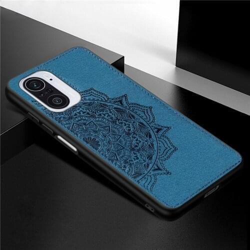 For Xiaomi Poco F3 Case Cover Luxury TPU Bumper Frame Cloth Shockproof Armor Back Cover Poco F3 Phone Case For Xiaomi Poco F3