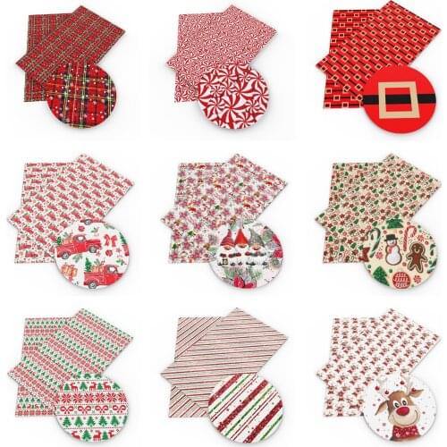 David accessories 20*33cm New Year Ordinary Faux Synthetic Leather Fabric DIY Bow Bag Craft Leather Fabric Sheets,1Yc10174