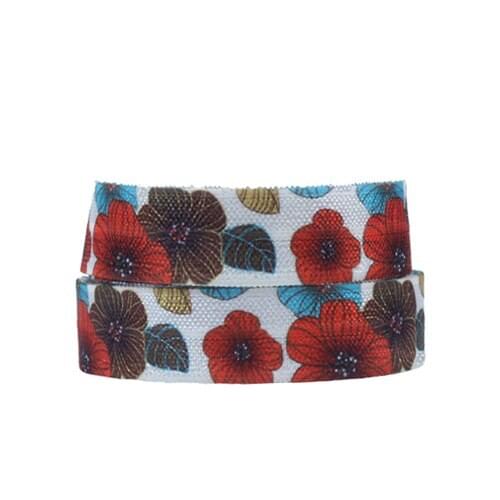 FLRA ElasticWholesale fold over elastic flower, new arrival fold over elastic floral