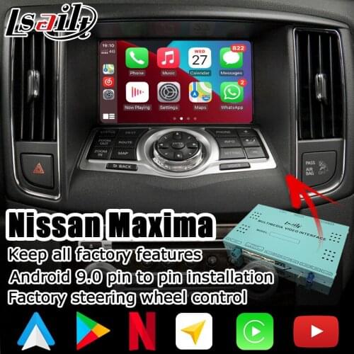 Android / carplay interface box for Nissan Maxima 2010-2015 with 370z 370GT G37 video interface GPS navigation Lsailt