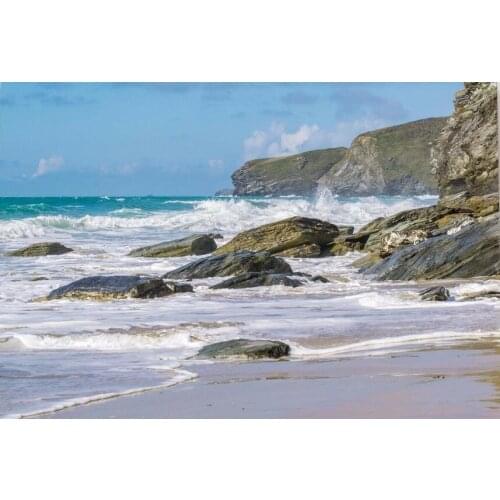 Watergate bay cornwall picture Art Film Print Silk Poster for Your Home Wall Decor 24x36inch