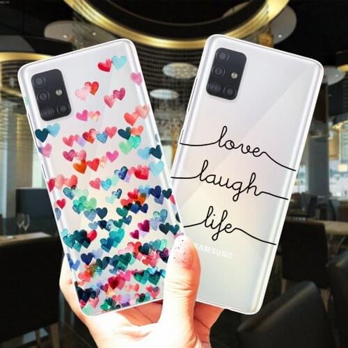 Love Laugh Life Deer Butterfly Rabbit Soft Silicone Case Cover For Samsung A51 A71 A10 A11 A21S A30 A31 A50 A70 A30S A50S