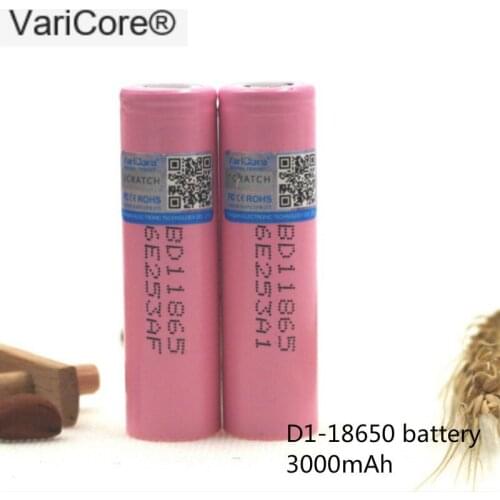 New varicore original D1 3000 mAh 3.7 V 18650 lithium rechargeable battery, laptop battery; battery for mobile devices