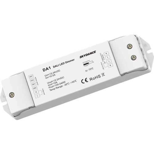 New DALI Led Dimmer Controller DC 12-24V Dali Dimming Driver Controller 10A/CH x 1 CH 120W 240W Led Dali dimmer