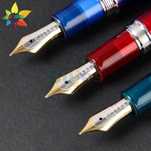 Original Nakabayashi 14K Gold point resin Fountain pen M NIB business writing Highgrade Signature pen Gift box Office Stationery