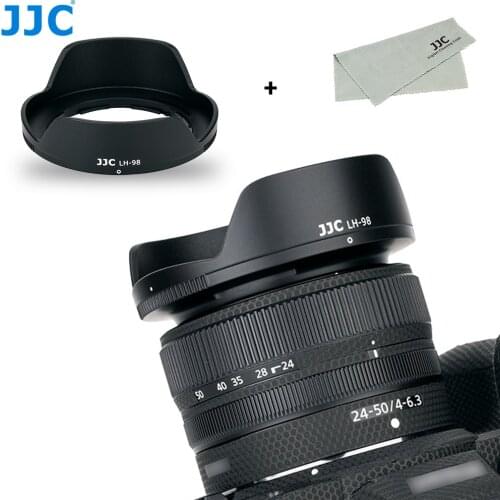 JJC HB-98 Reversible Dedicated Lens Hood Shade for Nikon NIKKOR Z 24-50mm f/4-6.3 Lens on Nikon Z5 Z6 Z7 Z6II Z7II Camera