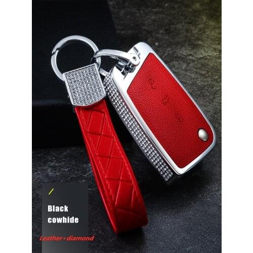 Luxury Car Remote Key Case Cover Shell For Volkswagen VW Golf 7 MK7 GTI For Skoda Octavia A7 Seat Ibiza Leon FR 2 Aztec Altea