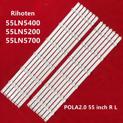 14 PCS/1set LED backlight strip for LG 55 inch TV 55LN5400 55LN5200 55LN5700 innotek Pola 2.0 POLA2.0 55 inch R L type