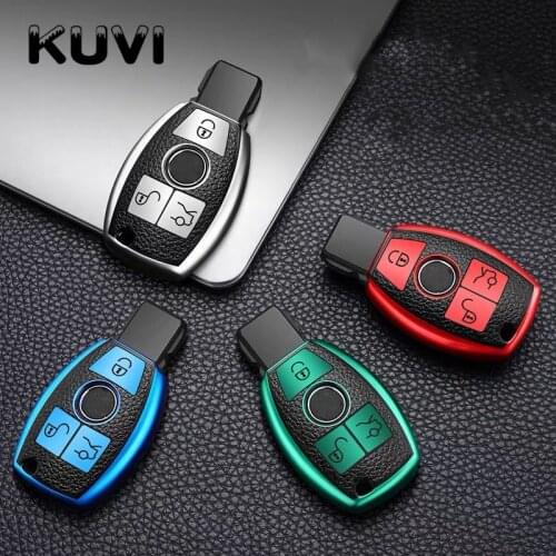 TPU Car Key Case For Mercedes Benz W203 W204 W211 CLK C180 E200 AMG C E S Class Smart Remote Fob Cover Keychain Protector Bag