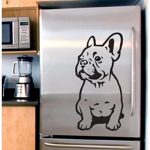 DIY Creative applique French Bulldog puppy wall stickers home decoration PVC wallpaper JG1001