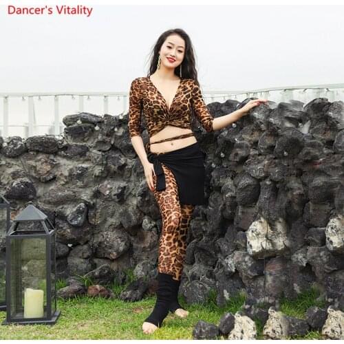 Spring Summer New Belly Dance Practice Clothes Garments Sexy Top Long Pants Lndian Oriental Dancing Sets