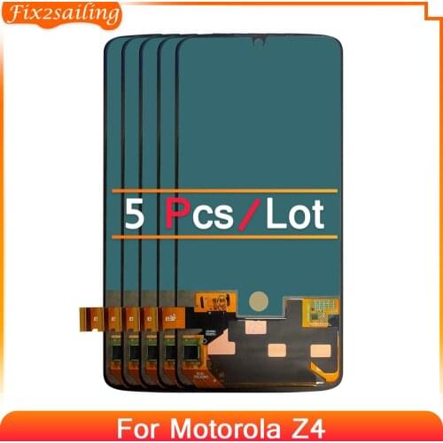 5pcs 6.4'' LCD Display For Motorola Moto Z4 LCD Display Touch Screen Digitizer Assembly Replacement Parts For moto Z4 XT1980-3