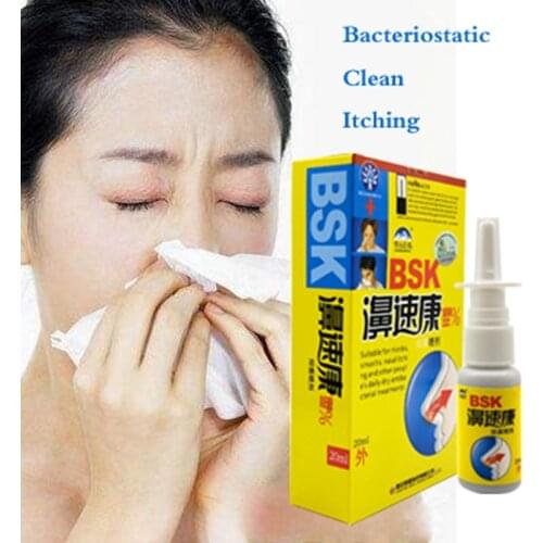 1PC Powerful Rhinitis Spray Sinusitis Nasal Congestion Itchy Allergic Nose Medicine Chinese Nosal Spray Pointed Shape