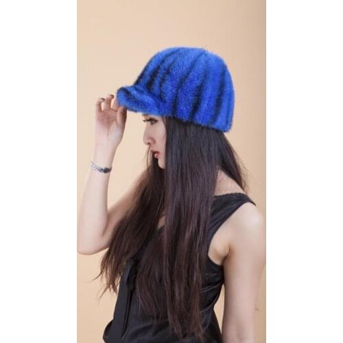 2016 Time-limited Special Offer Faux Formal Solid Boinas Masculinas Military Mink Hair Explosion For Peaked Cap, Free Shipping