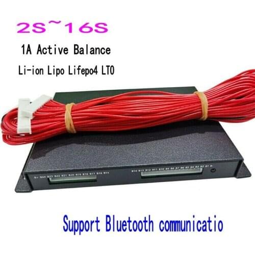 1A 2A Balance Lithium Battery Active Equalizer Bluetooth 2S ~ 16S BMS Li-ion Lifepo4 LTO JK Balancer Protection Board