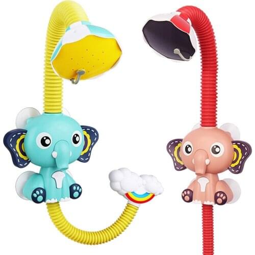 Baby Bath Toys Electric Shower-Bath Tub Water Game Duck Elephant Faucet Shower Water Spray Toy For Kids Boys Bathroom Games Toys