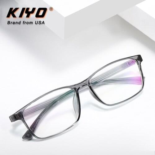 KIYO Brand 2020 New Women Men Fashion Optical Frame TR90 Eyeglasses Frames Square Spectacles Glasses High Quality Eyewear 8363