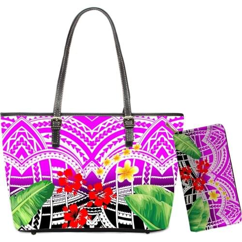 2pcs Set Women Luxury Shoulder Bag And Purse Bohemia Floral Printing Ladies Handbags Sac Femme Free Dropshipping Wholesale 2021