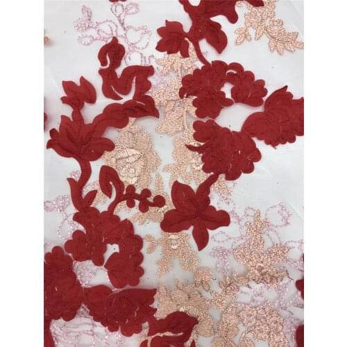 Beautiful flowers1BZL-20.41003 french lace fabric african lace fabric with butterfly design embroidery mesh tulle fabric