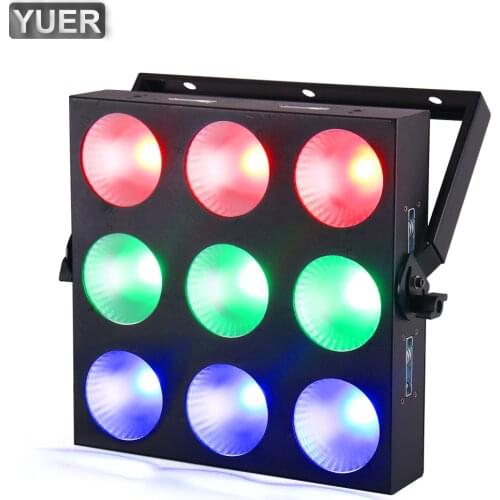 MINI 9x10W RGB 3IN1 LED Matrix Lighting With DMX 512 3CH/14CH/29CH Channel For DJ Disco Party Stage Effect Show Lamp