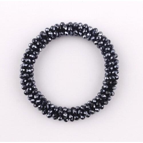 ZWPON Fashion Spiral Crystal Glass Beaded Boho Elastic Bracelets & Bangles For Women Multicolor Charm Stretch Bracelet Jewelry