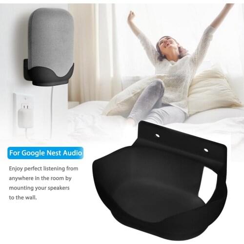 Wall Mount Bracket Desktop Holder For Google Nest Audio Wall Mount Holder Stand Bracket Desk Holder Used In The Bedroom