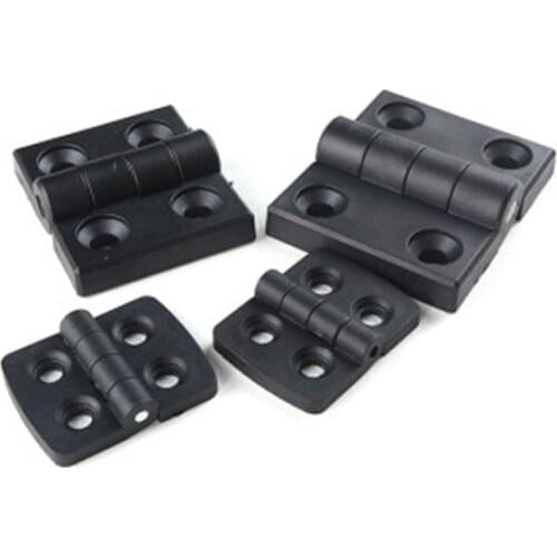 New 10pcs/Lot Hinges Black Color Nylon Plastic Butt Hinge for Wooden Box Furniture Electric Cabinet High Quality