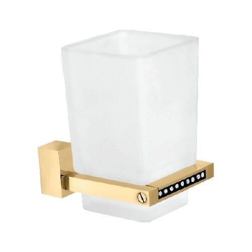 Steel Bathroom Swwor Tooth Brush Holder Yellow