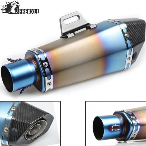 36-51MM Universal Motorcycle Exhaust Pipe muffler Dirt Bike With DB Killer For EXC 250 BMW G 310 R Kawasaki Z 750 800 Ninja