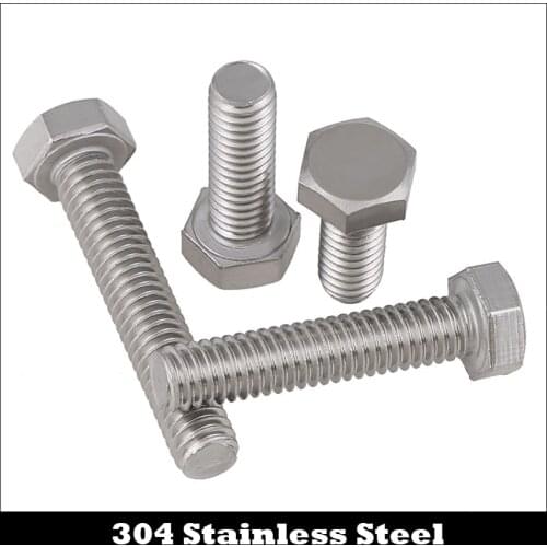 1/4-20 1/4-20*5/8 1/4-20*3/4 5/8 3/4 Inch Length 304 Stainless Steel 304ss US UNC Coarse Thread Screw External Hex Hexagon Bolt