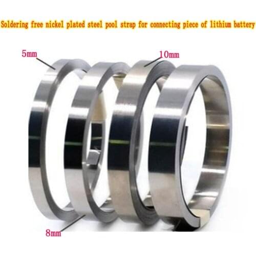 10meters/roll 18650 Li-ion Battery Nickel Sheet Plate Nickel Plated Steel Belt Strip Connector spot welding machine 0.15*15mm