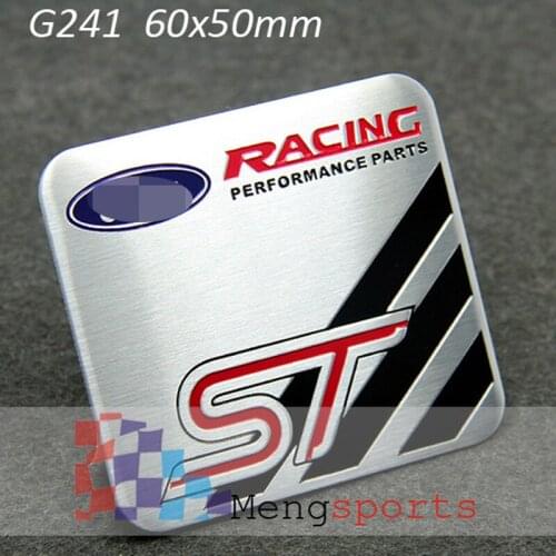30pcs 3D Silver Aluminum Racing Car Styling Alloy Badge Emblem Sticker G241
