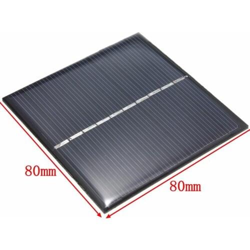 30pcs 5V 0.8W Polycrystalline Solar Cell DIY Solar Panel Charger System 3.7V Battery Light Study Kits Epoxy 80*80MM