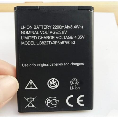 Original Li3822T43P3h675053 2200mAh New Battery For ZTE A210 Rechargeable Li-ion Built-in Mobile Phone Batteries