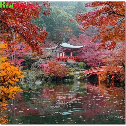 Diamond embroidery Kyoto, Japan Temple full square round drill diamond painting 5d diy diamond mosaic stitch cross N1929