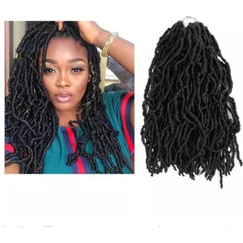 Free Shipping)6 PCS/LOT Nu Locs Crochet Braid Faux Twist Bomb Soft Dreads 18inch 21stands/Pack 85g Weimeier Braiding