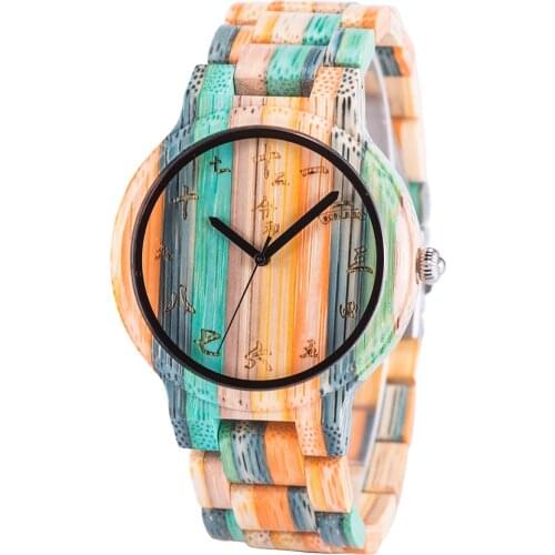 Men Watch BOBO BIRD Couple Watches Wooden Quartz Fashion Wristwatch Color Wood Clock ペアウォッチ parejas regalos Great Gift with Box