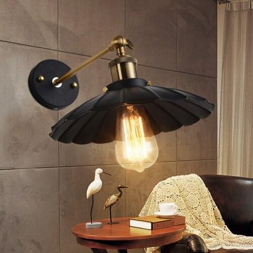 E27 Iron Vintage industrial creative simple restaurant bar dining room bedside lamp personality aisle seat