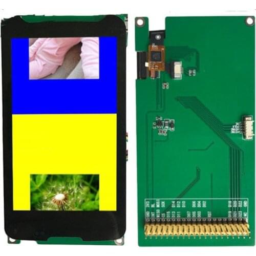 IPS 3.8 inch 16.7M TFT LCD Capacitive Touch Screen with Adapter Board NT35510 Drive IC MXT224 480*800 RGB Mode for LTDC