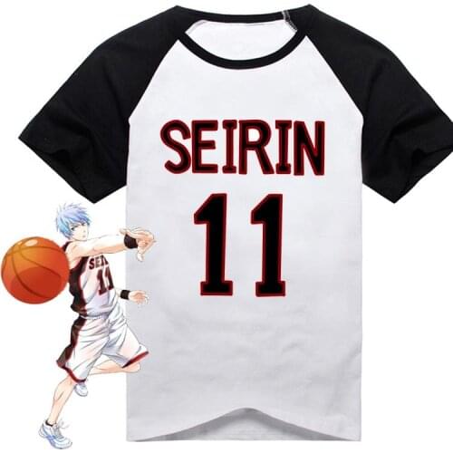 Anime Kurokos Basket Ball Seirin 11 Kuroko Tetsuya T-shirt Kawaii Kuroko No Basuke Short Sleeve Tee Shirt Daily Casual Tops