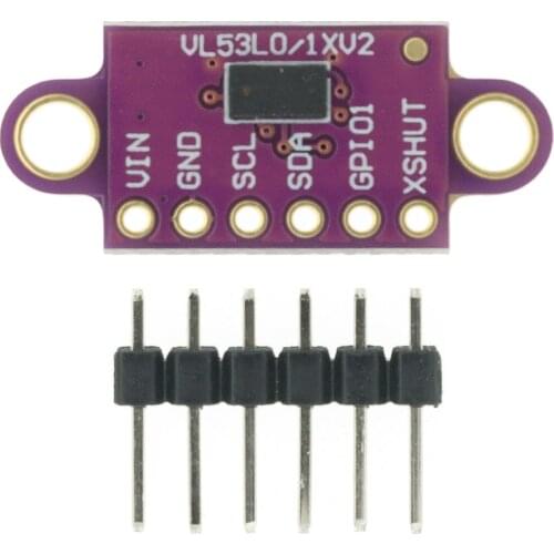 VL53L0X Time-of-Flight (ToF) Laser Ranging Sensor Breakout 940nm GY-VL53L0XV2 Laser Distance Module I2C IIC 25MM*10.7MM