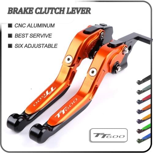Motorcycle Accessories handbrake Folding Extendable Moto Adjustable Clutch Brake Levers For Triumph TT600 2000 2001 2002 2003