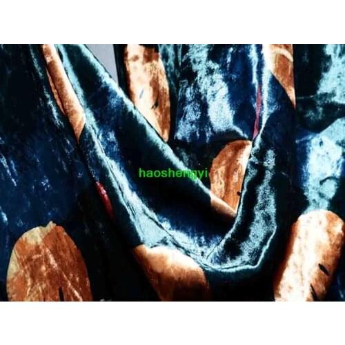 New product suede fun pattern printing non-stretch garment fabric/half rice price