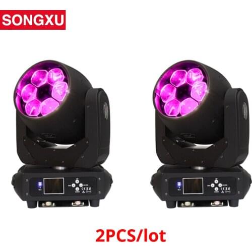 2pcs Bee Eyes Moving Head Light 6x40W RGBW 4in1 LED Wash Moving Head Light with DMX Control for Disco Wedding Light/SX-MH0640