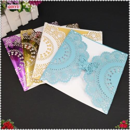 Elegant Laser Cut Wedding Invitation Cards Greeting Cards Decor Party Supplies Wedding Supplies Invitation Cards 1/10/30pcs 7z