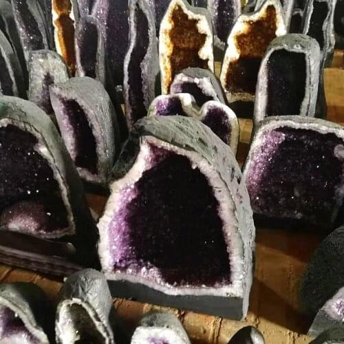 1pcs 28-30kgs Huge Natural Quartz Amethyst cave geode Crystal specimen Healing home decoration